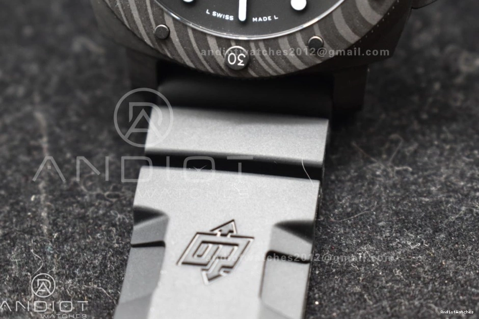 Clone FashionForward Dial Carbotech on Edition Strap VSF Best P.900 42mm PAM2231 Rubber 989 Black 0204